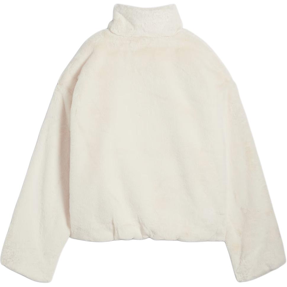 Puma Solid Color Stand Collar Loose Long Sleeve Jacket Women Jackets White 626517-87