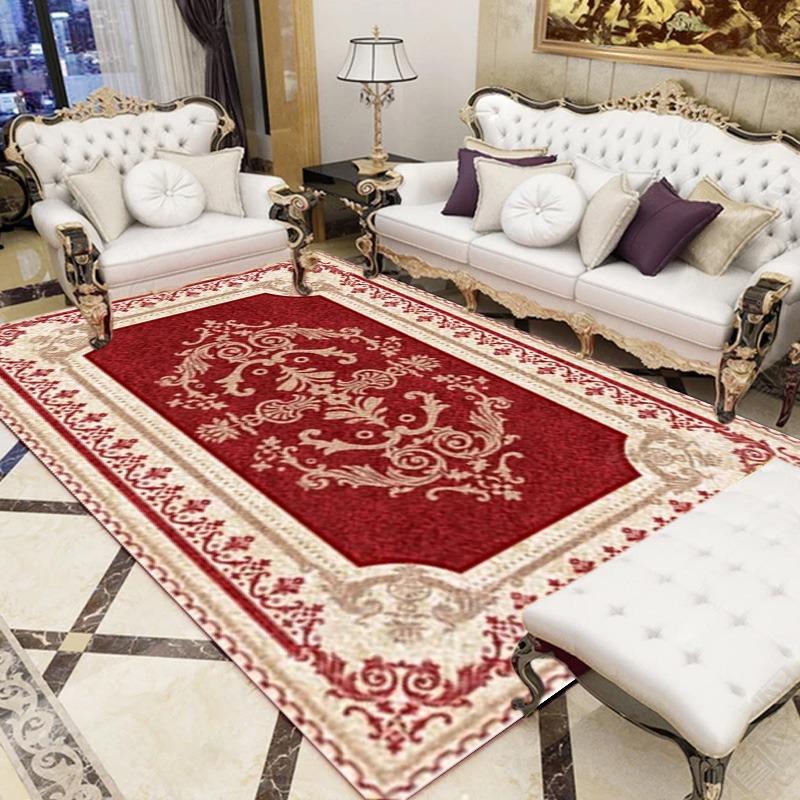 Persia Europe Style Light Luxury Carpet Living Room Sofa Bedroom Bedside Study Entrance Door Mat Non-slip Home Decor Rug