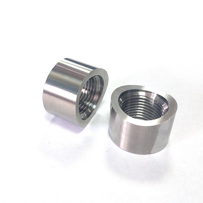 2pcs M18x1.5 02 Oxygen Sensor Base Gap Curve Notched Nut Weld Bung Bsae Round Nut