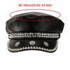 Lightweight Breathable Baseball Hat Durable PU Leather Punk Style Studs For Summer Festivals And Parties