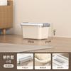 Large Capacity Plastic Storage Box With Lid Handheld Organizer Clothes Toys Snacks Books Bedroom Use