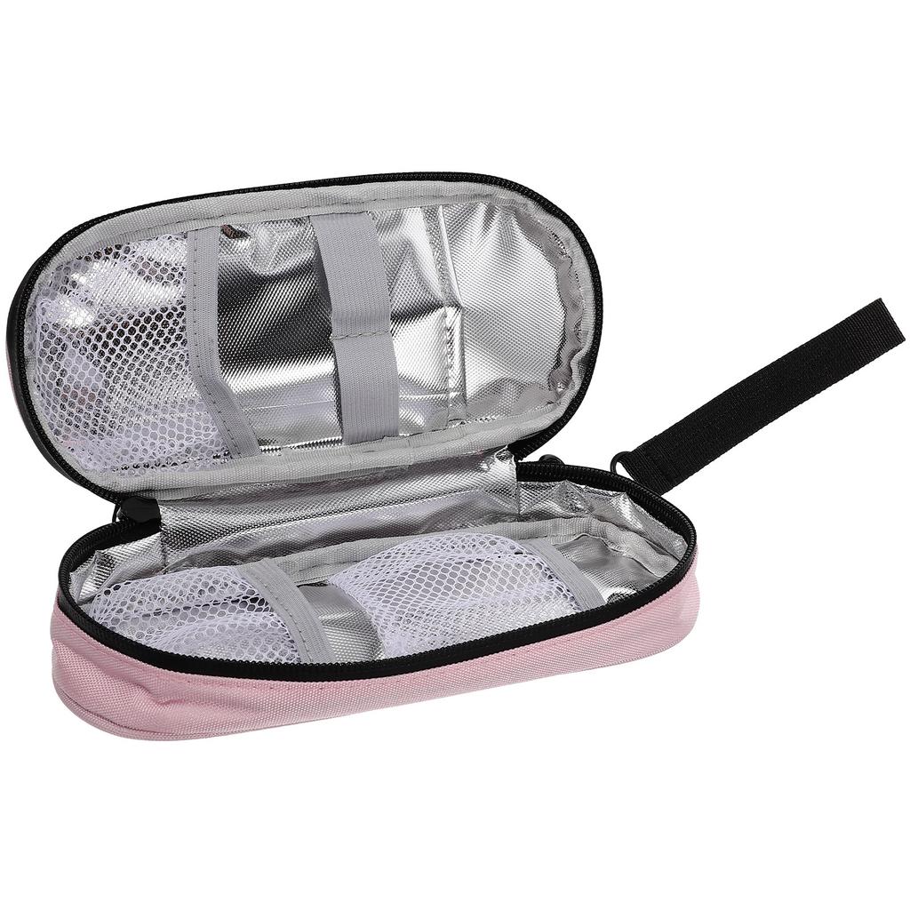 Reusable Insulin Travel Case with Airtight Seal Portable Cooling Bag for Diabetes Medication Storage Compact Medical Organizer