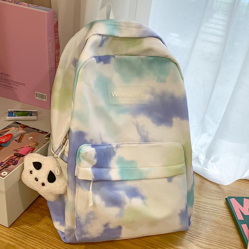 Children's Schoolbags Elementary School Girls Junior High School Girls High Looking Tie Dye School Backpacks