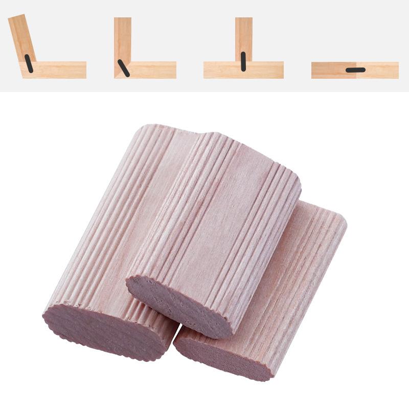 50Pz Domino Legno Massello Tenone Fai da Te Falegnameria Legno di Faggio Chiodo Tappo di Sughero Perni Tappi per Falegnameria Connettori per Giunzione Mobili