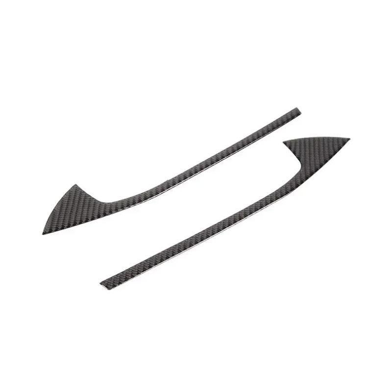 2pcs Car Soft Carbon Fiber Front Door Armrest Panel Cover Trim Interior Accessories For BMW 5 Series I5 G60 2024 2025