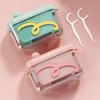 Dental Floss Storage Box Auto Pop Up Design Portable Dental Floss Dispenser Teeth Cleaning Tools Box Refillable Outdoor Kitchen