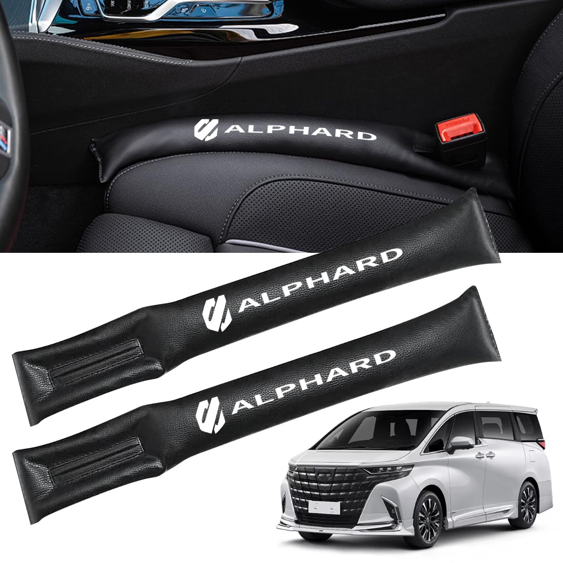 

OuTLife New Alphard 40 Series Seat Gap Car Seat Gap Filler with Custom Waterproof Interior Phone Drop Fits Based on Vehicle Integrated Easy Dust Drop чёрный