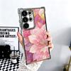 Beautiful Rose Gold Art Plating Phone Case For Samsung Galaxy S24 S25 FE S26 Edge S23 Ultra S22 S21 Plus S20 Anti-Fall Airabag C