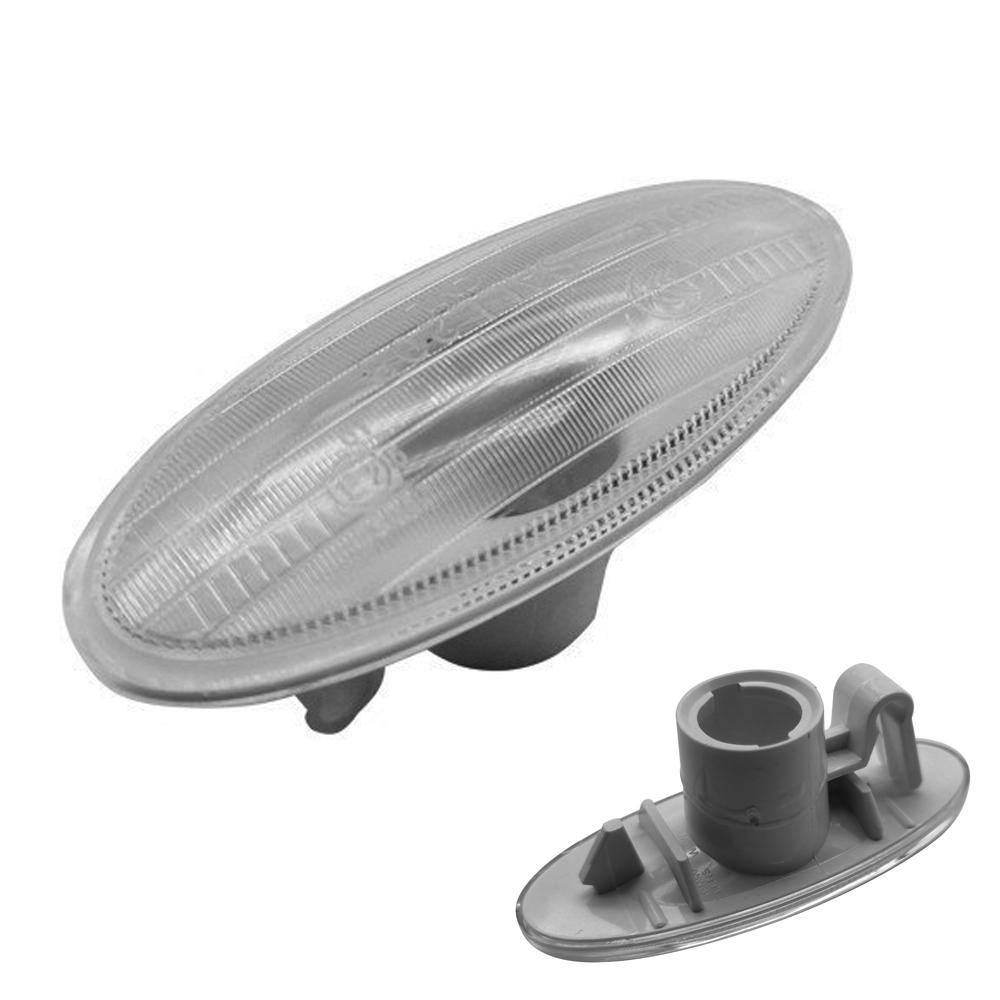 1/2pcs Car Side Turn Signal Lamp Fender Marker Lights Cover FOR NISSAN MICRA 2010-2017 - CLEARTurn Signal 2