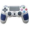Controlador Bluetooth Sem Fio Vibração Dupla para Controle PS4 Branco Diamante Versão Europeia Gamepad