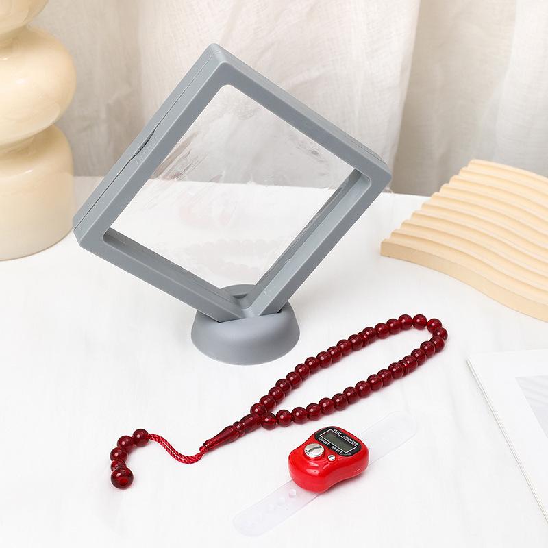 Shein 33-Bead Two-Piece Rosary Prayer Beads - Middle Eastern Muslim Accessories