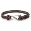 S Shape Fish Hook Double Layer Bracelet Men Women Handmade Milanese Rope Stainless Steel Hand Rope Beach Jewelry Accessories