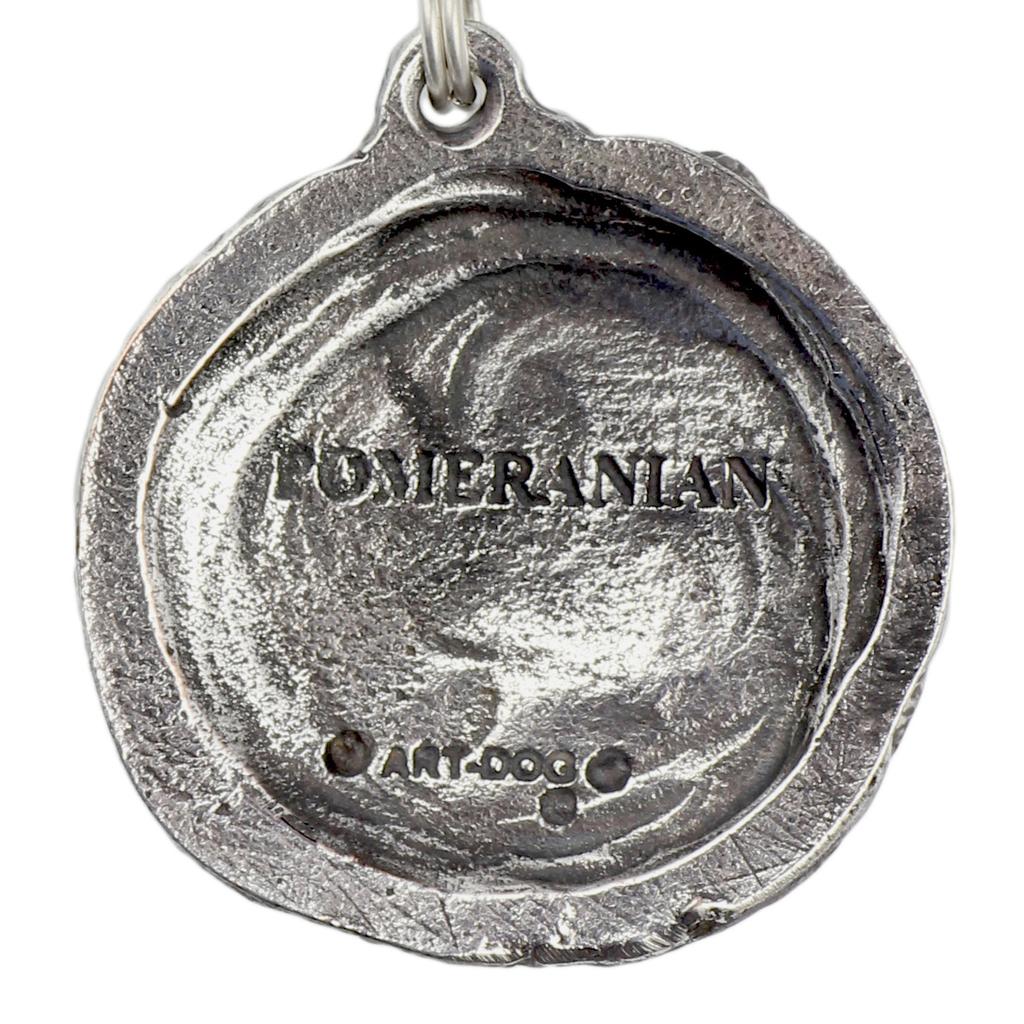 Pomeranian dog, Pom Dog, Dwarf Spitz - Necklace with dog, silver-plated pendant for dog fan, unique jewelry by Art-Dog brand