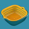 Drain Basket Kitchen Storage Double-layer Household Vegetable Basket Fruit and Vegetable Basket Basin