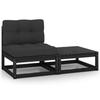 VidaXL Garden Lounge Set 2 Pcs with Cushions Patio Furniture Outdoor Furniture Set Garden Furniture Terrace 805764