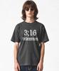 REBRENNER Dtg 316 Pigment Oversized Short Sleeve T-Shirt Charcoal