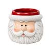 Christmas Santa Claus Face Mini Resin Planter Festive Holiday Succulent Pot Desktop Decor Gift