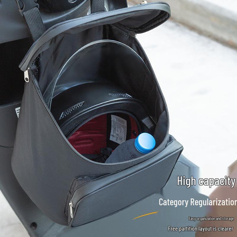 Electric Vehicle & Bike Front Hanging Storage Bag for Helmet and Accessories