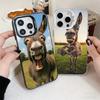 Funny Donkey Animal Shockproof Phone Case for iPhone 17 Air 16 16E 15 Pro Max 14 Plus 13 Mini 12 Back Cover Anti Fall Fundas