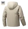 Men's 2025 Autumn/Winter Windproof Waterproof Warm Hooded Cotton Jacket