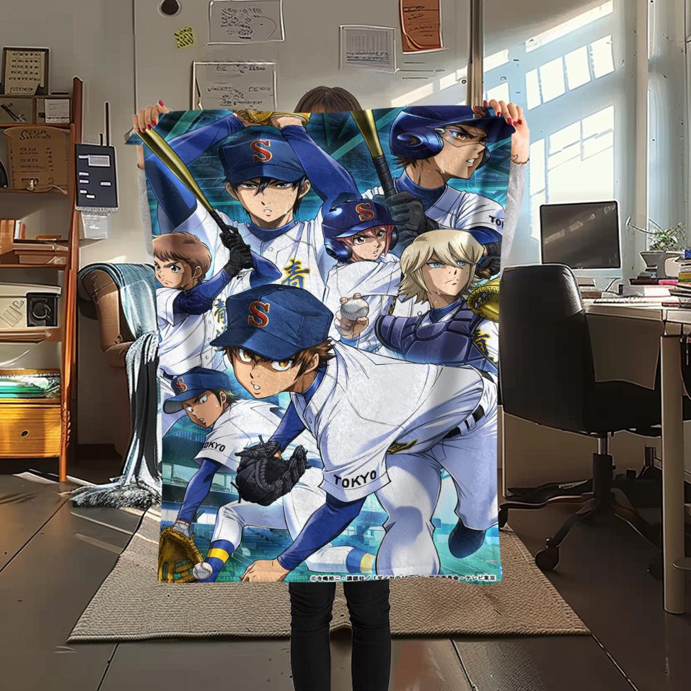 1Pc Ace of Diamond Print Flannel Blanket, High Quality Comfortable for All Seasons, Home Decor, Warmth and Comfort, Perfect for Christmas Gifts