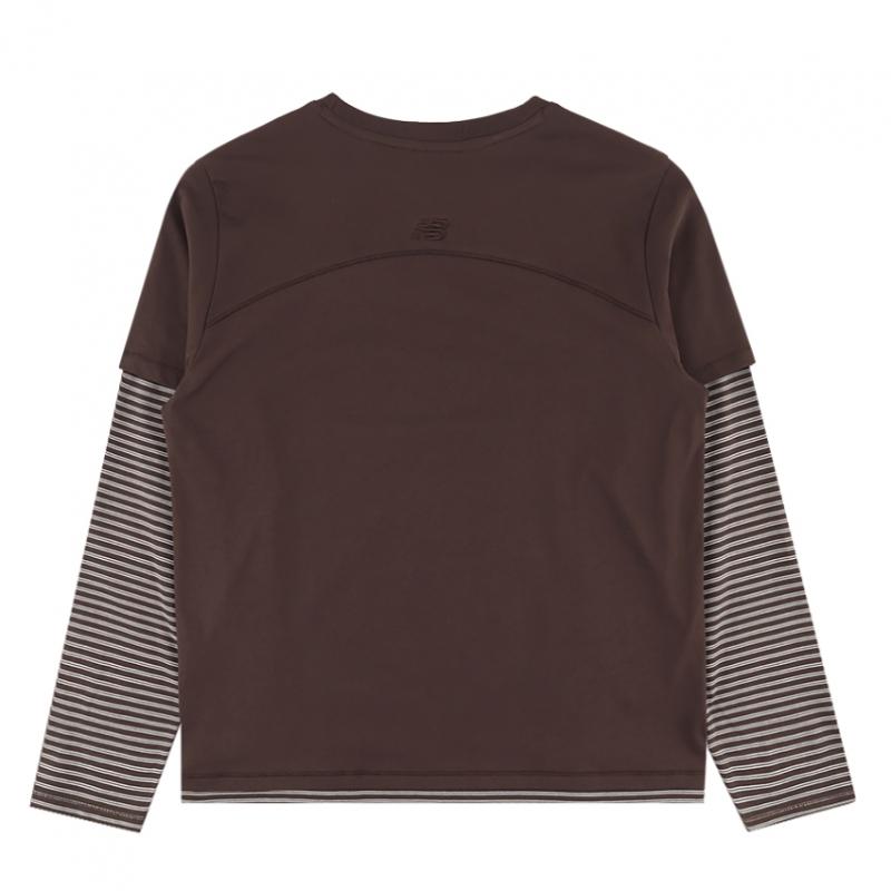 New Balance STripe Layered T shirT Nbndg2w322 85