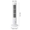 Mini Tower Fan Bladeless Desk Fan Quiet Cooling, White, 6x33cm