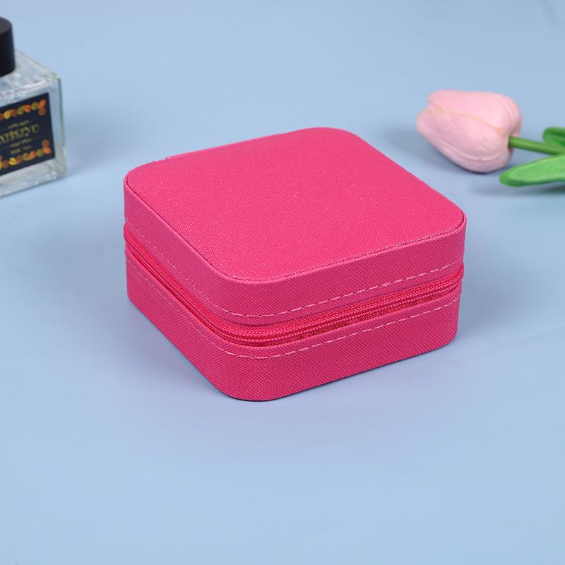 Compact Multifunctional Jewelry Storage Box with Compartments