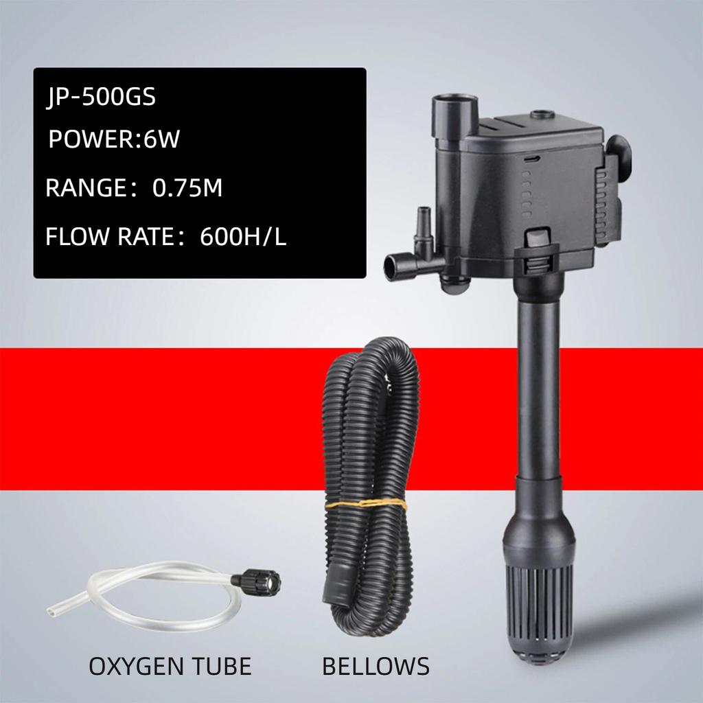 Drei-in-Eins Kleines Aquarium Fischbecken Sauerstoffpumpe Leiser Filter Wasserpumpe Multifunktions-Verteiler Aquarium Zubehör Werkzeug