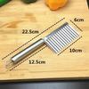 Kitchen Household Stainless Steel Wave Knife Potato Cutting Corrugated Fries Chips Cutter Slicer Cooking Tools Accessories