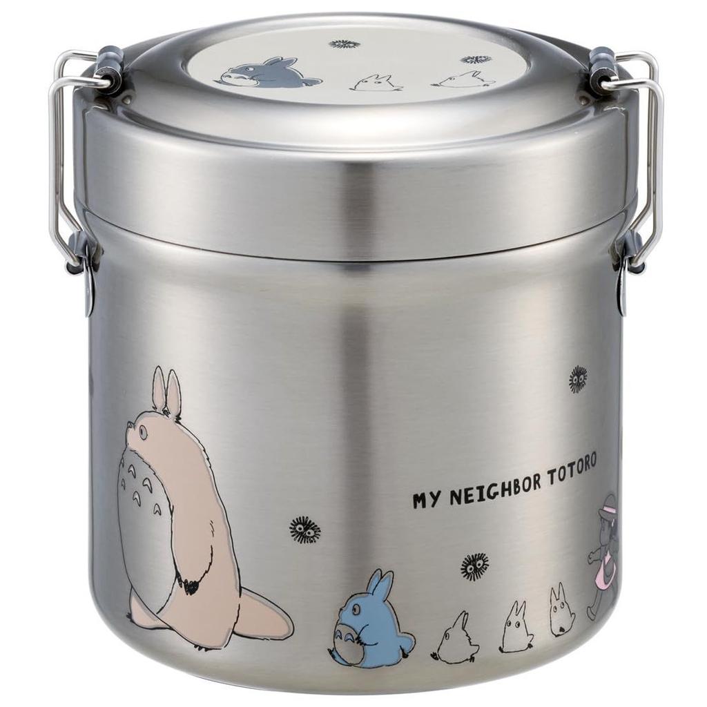 Skater Insulated Lunch Box Bowl Type 600ml Small Capacity Stainless Steel Jar Thermal Insulation Cold Retention Vacuum Structure Ghibli My Neighbor