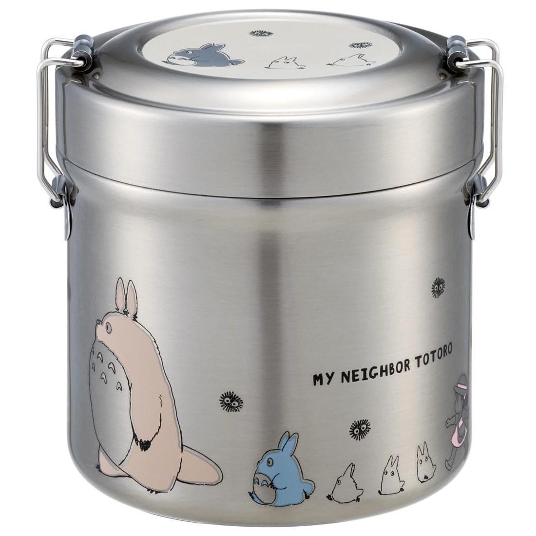 Skater insulated lunch box bowl type 600ml small capacity stainless steel jar thermal insulation cold retention vacuum structure Ghibli My Neighbor