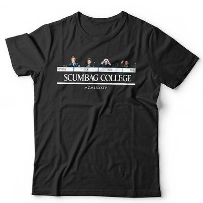 T-shirt The Young Ones Immagine Collage Scumbag Unisex University Challenge TV Divertente