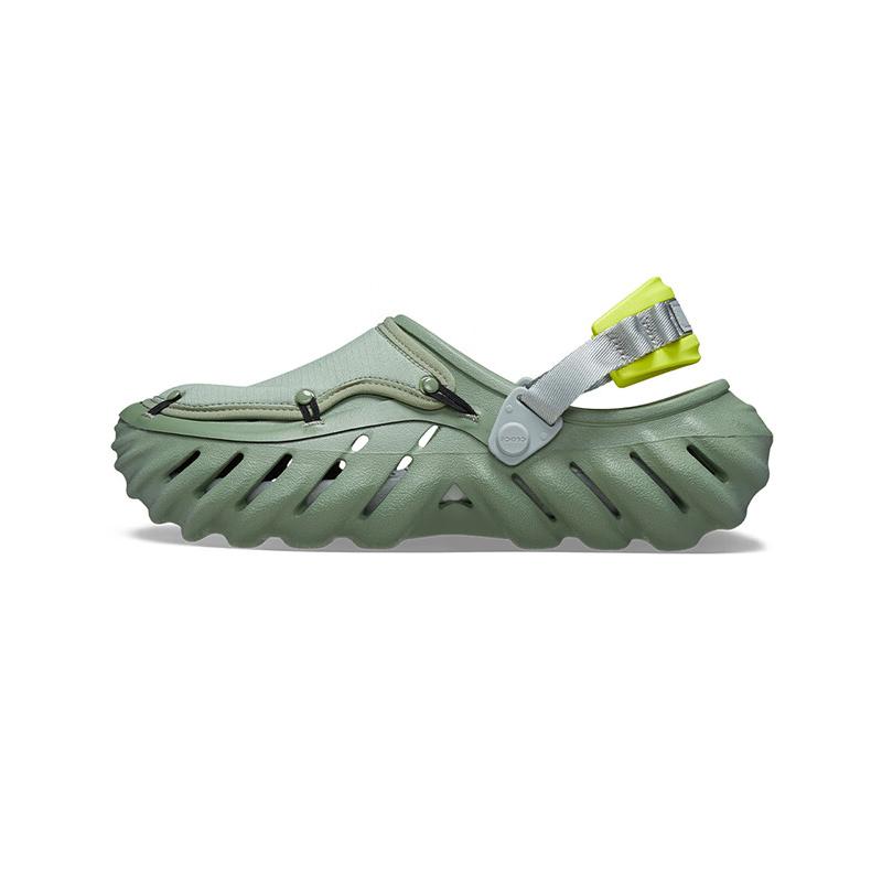Crocs Echo Ripstop Clog Moss Unisex Sneakers Green Multi 210334-3WP