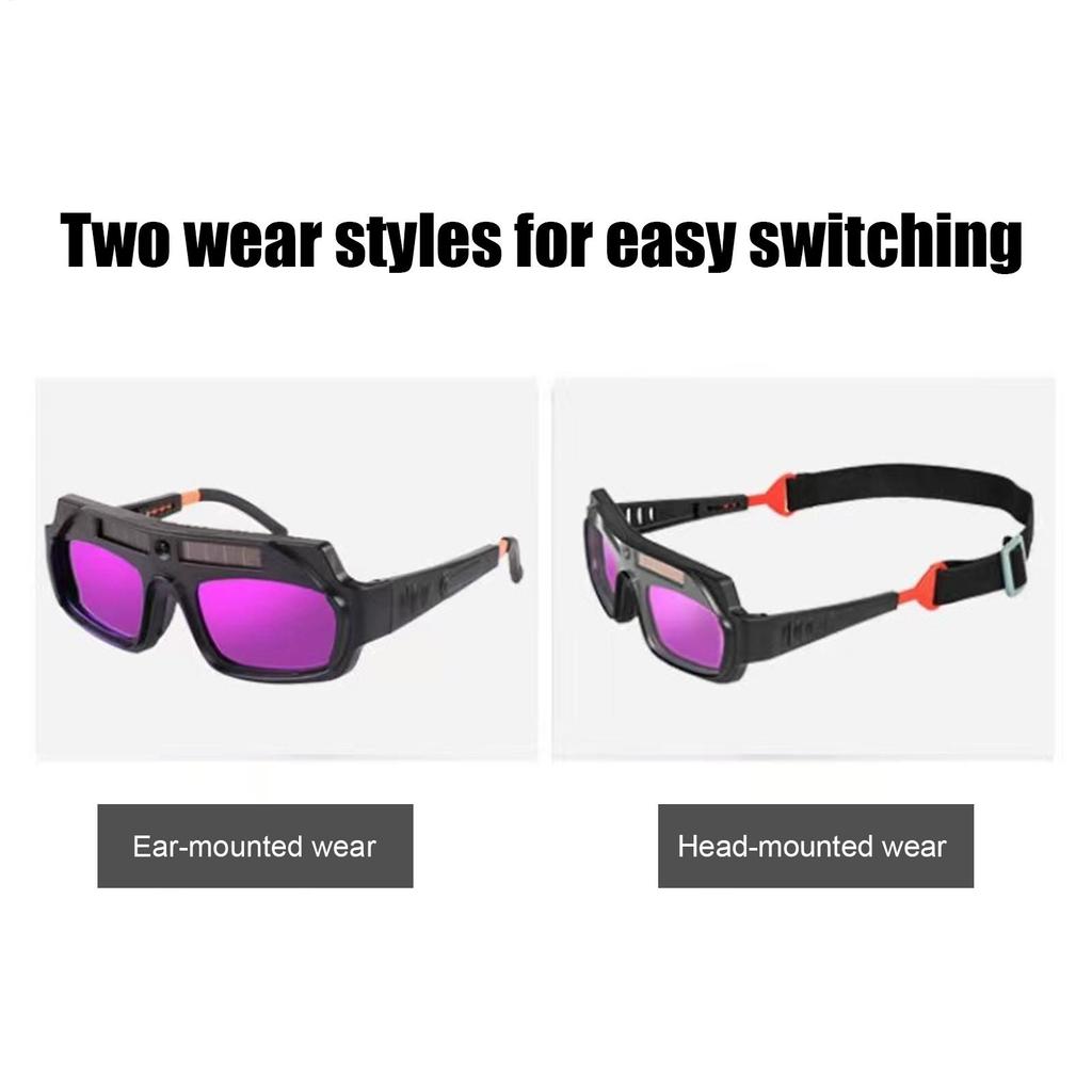 Welding Safety Glasses Auto Darkening Safety Protective Welder Glasses Welding Gog Gles Anti-Scratch Welder Glasses for Cutting