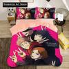 New Duvet Cover Pillowcase Bedding Set Anime Jujutsu Kaisen Adult Boy Girl Bedroom Decoration Children Single Double Large Size