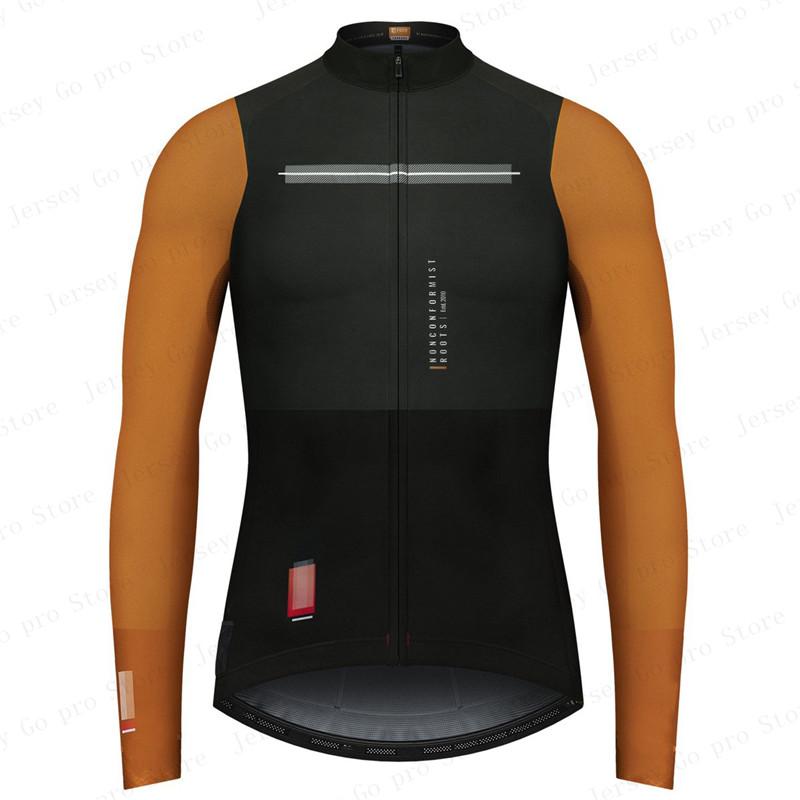 2026 Spring/Autumn Triathlon Men Long Sleeve Cycling Clothing Breathable Anti-UV Bicycle Jersey Set Wear Bib Pants Ropa Ciclismo