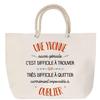 Beach Bag - PLANETEE - Large Size - Strong Rope Handle - Cotton - Personalized