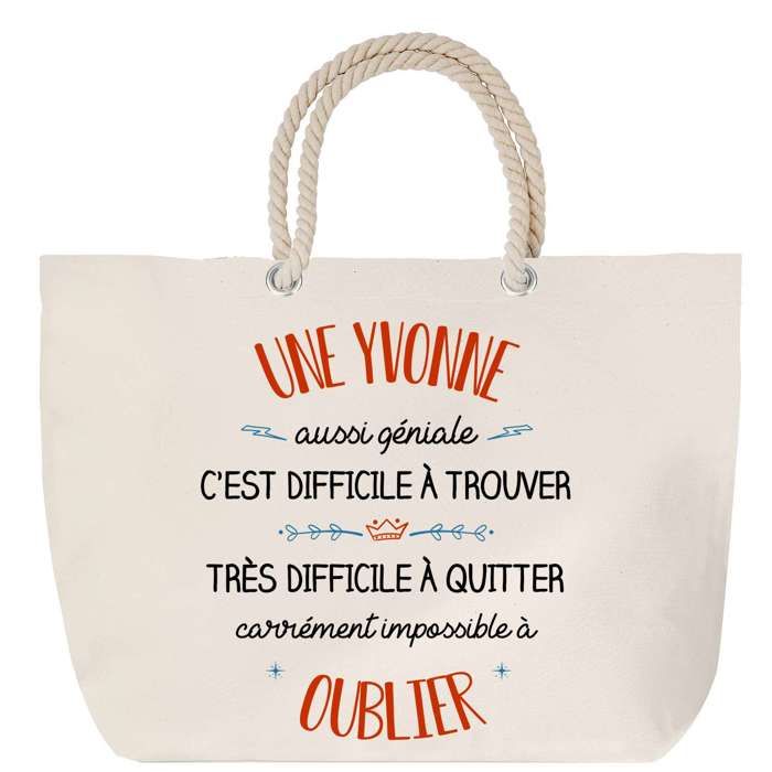 Sac de plage - PLANETEE - Grand format - Anse corde solide - Coton - Personnalisé