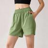 Lockere Outdoor-Laufshorts mit Taschen Elastischer Bund Leicht Atmungsaktiv Fünf Zoll Länge für Radfahren und Freizeit