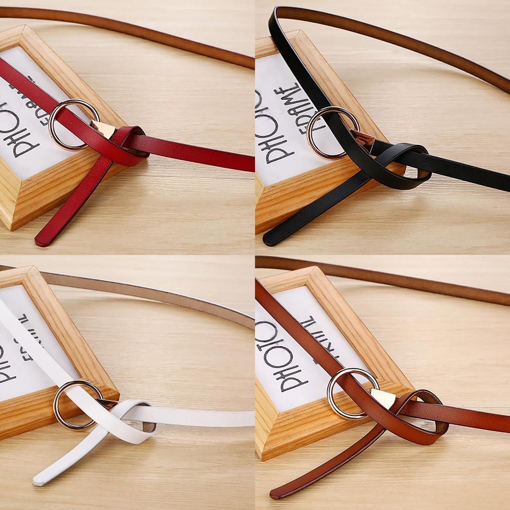 Womens Minimalist Style Waist Belt Metal Buckle Dress Suit Shapewear Belt