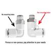 Premium White Male Thread Elbow PL8-02 Pneumatic Connector, 4-M5/6-01/10-03/12-04 Air Tube