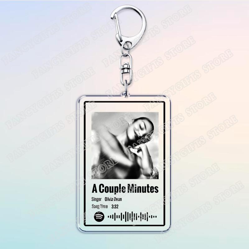 

Popular Singer Olivia Music Keychains for Women Accessories Bag Man I Need Messy Dive Artist Dean Song Keying Jewelry Fans Gifts