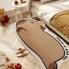 Kawaii Capybara Plüsch Flauschig Rutschfest Warm Teppich Weiche Dekoration Bodenmatte Für Schlafzimmer Eingangsbereich Nachttisch
