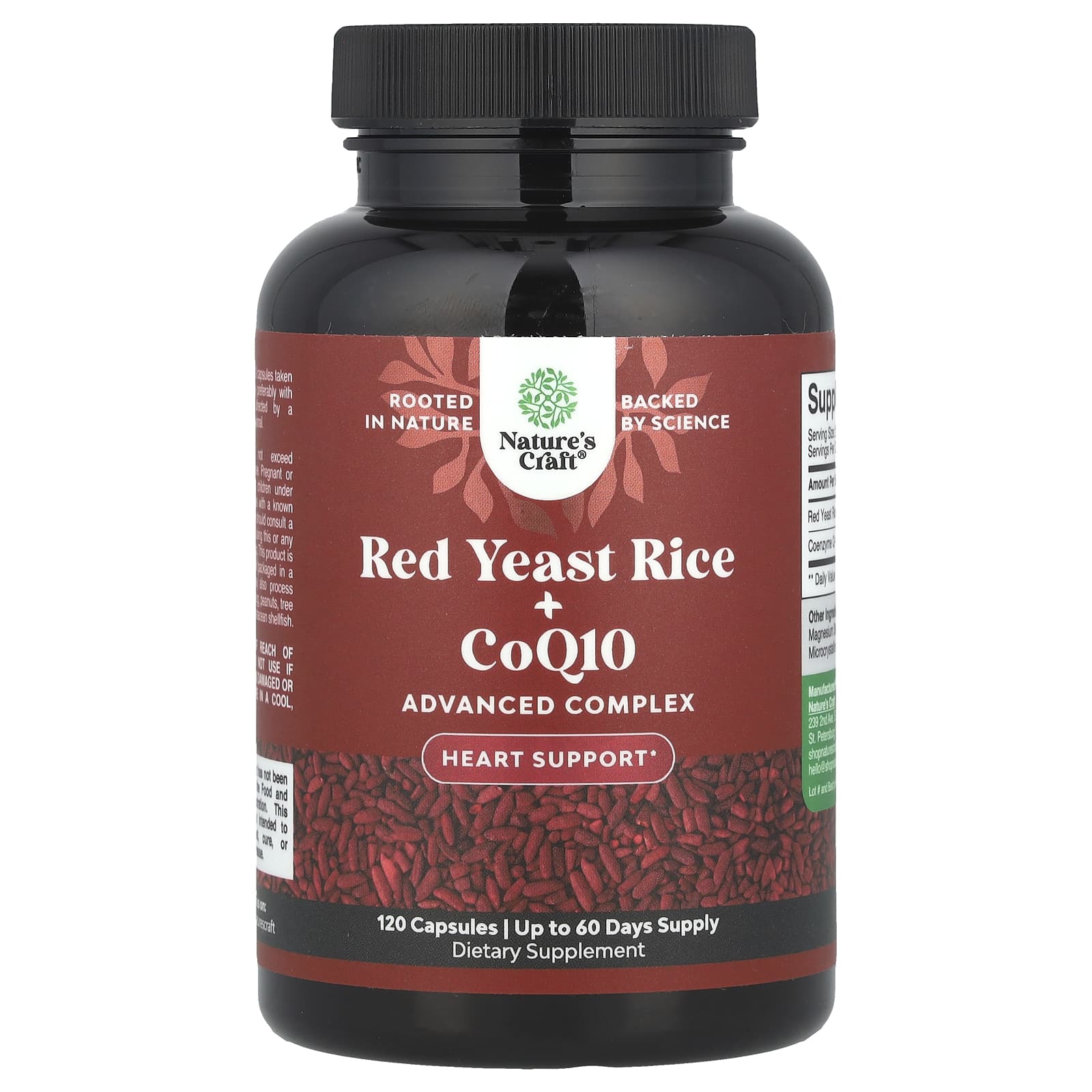 

Nature S Craft, Red Yeast + Coq10, 120 Capsules