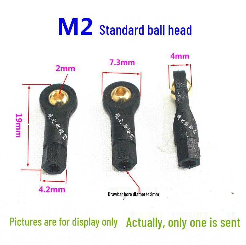 M2/M2.5/M3 Plastic Universal Ball Joint Buckle for Model Robot Servo Actuator