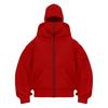Design Unico per la Stagione Primavera e Autunno, Felpa con Cappuccio e Zip a Doppio Strato, Stile Streetwear Largo per Uomo e Donna, Stile Coppia