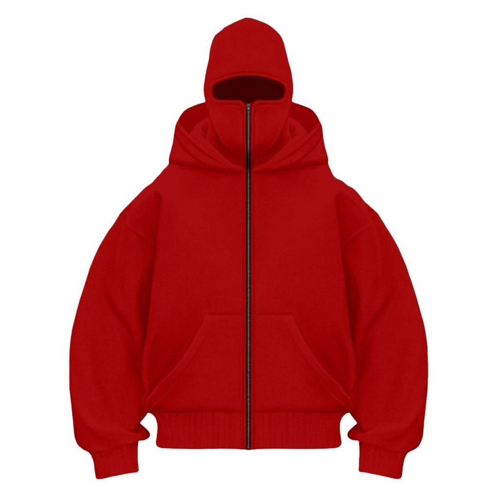 Design Unico per la Stagione Primavera e Autunno, Felpa con Cappuccio e Zip a Doppio Strato, Stile Streetwear Largo per Uomo e Donna, Stile Coppia