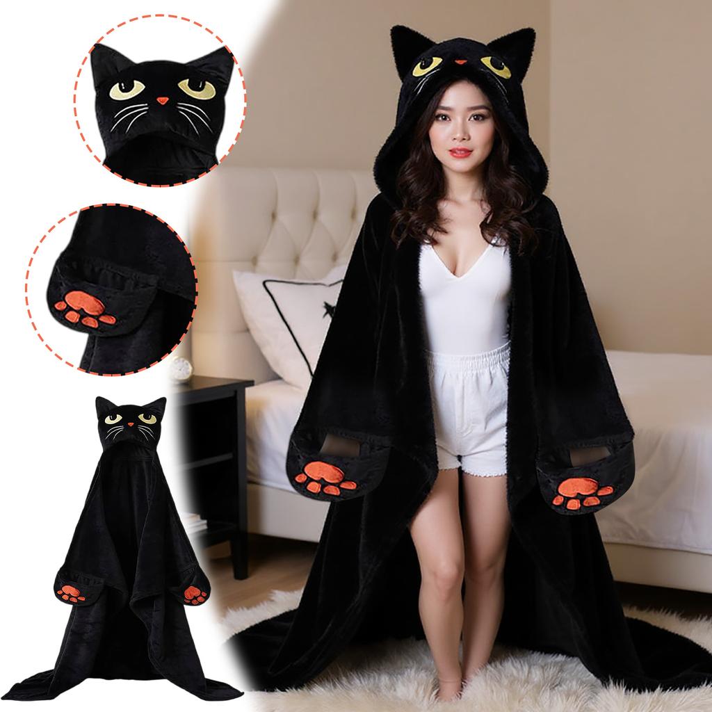 Hooded Halloween Blanket, Suitable For Halloween Decoration