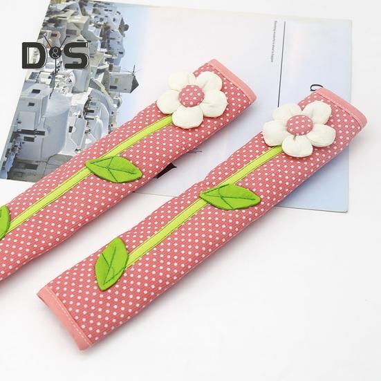 1 pár krytů klik dveří chladničky květinový design odolný proti opotřebení, nevyblednou, omyvatelná rukojeť, kryty klik dveří